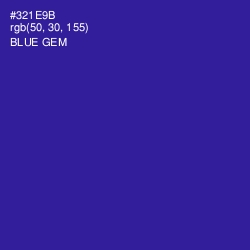 #321E9B - Blue Gem Color Image