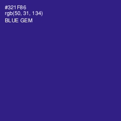 #321F86 - Blue Gem Color Image