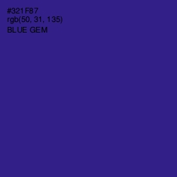 #321F87 - Blue Gem Color Image