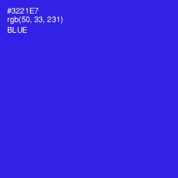 #3221E7 - Blue Color Image