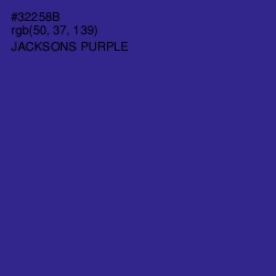 #32258B - Jacksons Purple Color Image