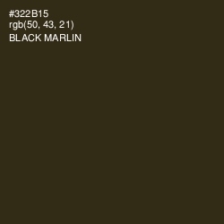 #322B15 - Black Marlin Color Image