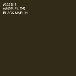 #322B18 - Black Marlin Color Image