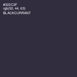 #322C3F - Blackcurrant Color Image