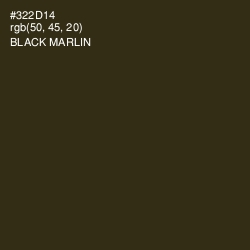 #322D14 - Black Marlin Color Image