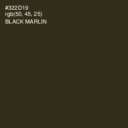 #322D19 - Black Marlin Color Image