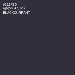 #322F3D - Blackcurrant Color Image