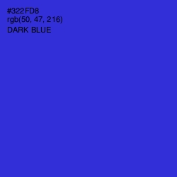 #322FD8 - Dark Blue Color Image