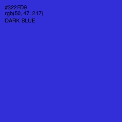 #322FD9 - Dark Blue Color Image