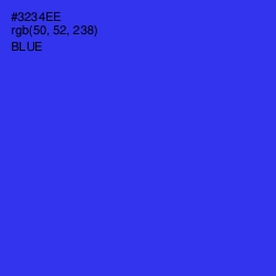 #3234EE - Blue Color Image