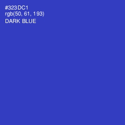 #323DC1 - Dark Blue Color Image