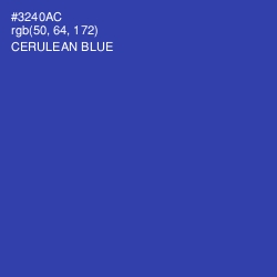 #3240AC - Cerulean Blue Color Image