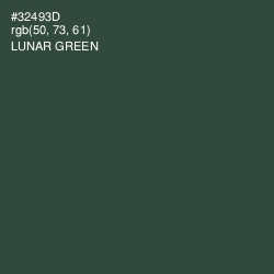 #32493D - Lunar Green Color Image