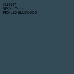 #324B57 - Pickled Bluewood Color Image