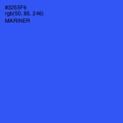 #3255F6 - Mariner Color Image