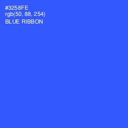 #3258FE - Blue Ribbon Color Image