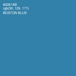 #3281AB - Boston Blue Color Image