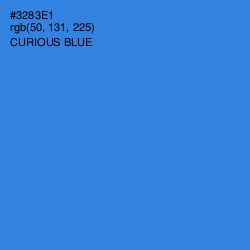 #3283E1 - Curious Blue Color Image