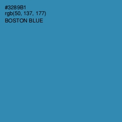 #3289B1 - Boston Blue Color Image