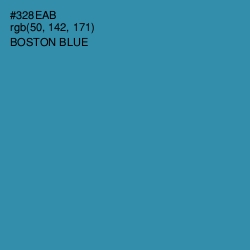 #328EAB - Boston Blue Color Image