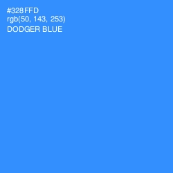 #328FFD - Dodger Blue Color Image