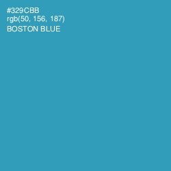 #329CBB - Boston Blue Color Image