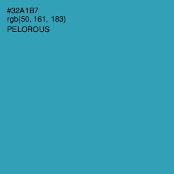 #32A1B7 - Pelorous Color Image