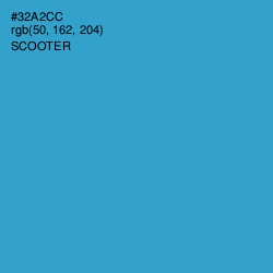 #32A2CC - Scooter Color Image