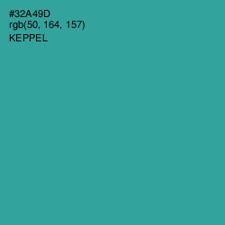 #32A49D - Keppel Color Image