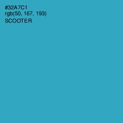 #32A7C1 - Scooter Color Image