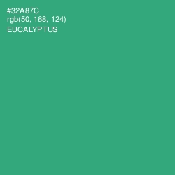 #32A87C - Eucalyptus Color Image