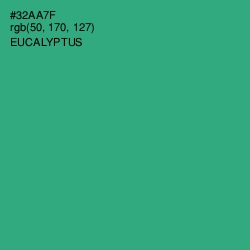 #32AA7F - Eucalyptus Color Image