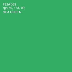 #32AD63 - Sea Green Color Image