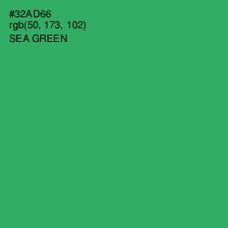 #32AD66 - Sea Green Color Image