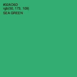 #32AD6D - Sea Green Color Image