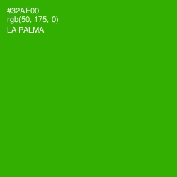 #32AF00 - La Palma Color Image
