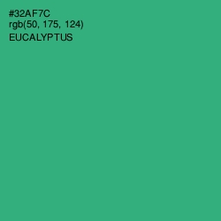 #32AF7C - Eucalyptus Color Image