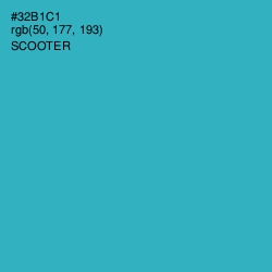#32B1C1 - Scooter Color Image