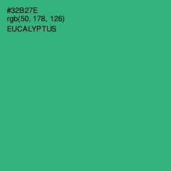 #32B27E - Eucalyptus Color Image