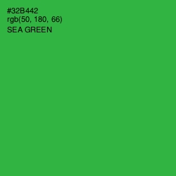 #32B442 - Sea Green Color Image
