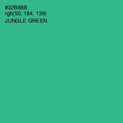 #32B88B - Jungle Green Color Image