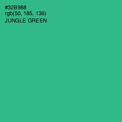 #32B988 - Jungle Green Color Image