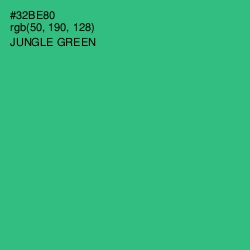 #32BE80 - Jungle Green Color Image