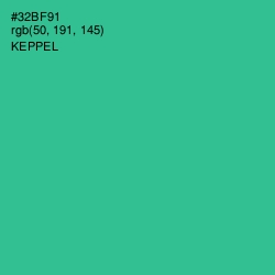 #32BF91 - Keppel Color Image