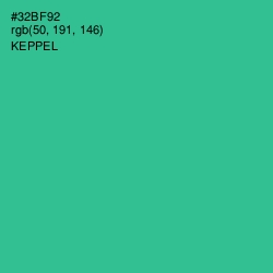 #32BF92 - Keppel Color Image