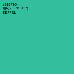 #32BF9D - Keppel Color Image