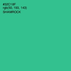 #32C18F - Shamrock Color Image