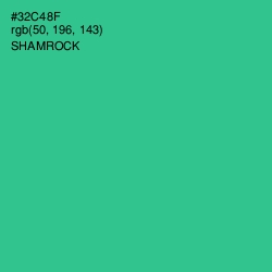 #32C48F - Shamrock Color Image