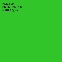 #32C529 - Harlequin Color Image