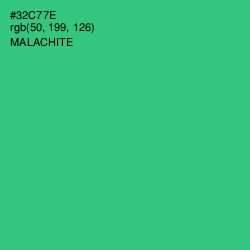 #32C77E - Malachite Color Image